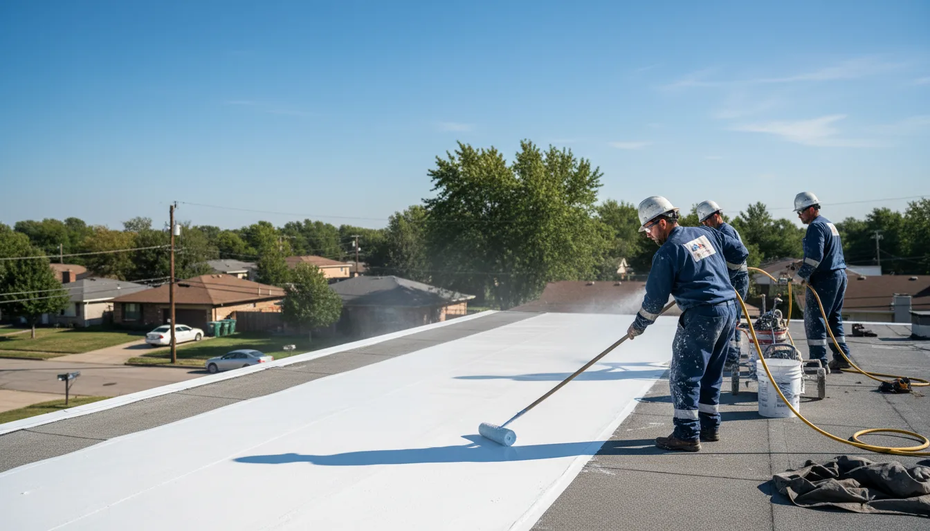 Commercial roof coating in Waterford, NY near me